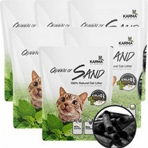 키밍 / D17 고양이 모래 퀸오브샌드 두부모래 7L x6개 숯, 단일, 본품