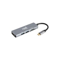 USB3.0 C타입 멀티허브 5포트 미러링 SD 카드 리더기 맥북 삼성DeX 호환 HDMI 포트 화면 확장 복제, USB3.0 C타입 멀티허브 5포트 미