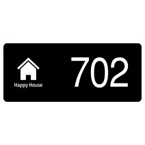[전호] 호실판 호수판 룸넘버 도어사인, 블랙