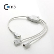 라이트컴 Coms BU058 점퍼 케이블 4P 2분배 30cm [A], 선택없음