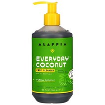 Alaffia Everyday 코코넛 페이스클렌저 용 공정무역 코코넛오일 크루얼티 논 2pcs 355ml, 12 Fl Oz (Pack of 1)