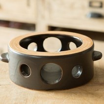 피어몰 이천도자기 투톤 내열 워머 티포트 다기 푸드워머