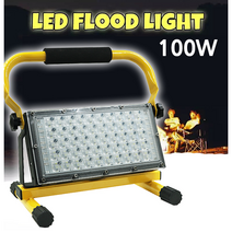 LED 충전식 랜턴 작업등 농막 농원 캠핑 차박 투광기 100와트 DAMS 004, 3개