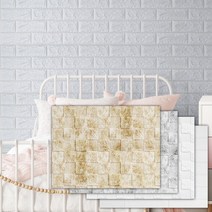 접착식 폼블럭 2.5M 단열 벽돌벽지 리폼 곰팡이 결로, 블럭아이 라임 2.5M