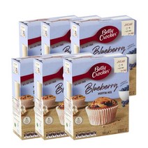 베티크로커 블루베리 로우 팻 머핀 믹스 500g Betty Crocker Blueberry Low Fat Muffin Mix, 6팩