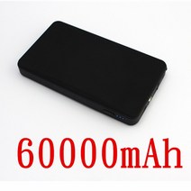 점프스타터 MEBBIL BEAR 800A 자동차 점프 스타터 보조베터리 60000mAh 휴대용 배터리 스테이션 3.5L/6L 비상 부스터 시작 장치, 04 black-60000mAh