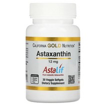 캘리포니아골드뉴트리션 아스타잔틴 Astaxanthin 12mg 30베지 소프트젤, 30정, 2개