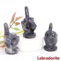 미니 사각 벼루 소형 먹 세트 가운데 손가락 동상 천연 석재 크리스탈 레이키 치유 조각 보석 입상 공예 까다로운 장난감 장식 크리에이티브 선물, 없음, Labradorite+1 pc