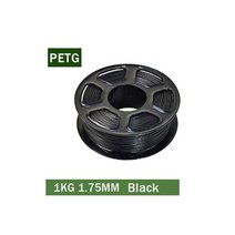 NorthCubePLA PETG 3D 프린터 필라멘트 175MM 343M 10M10Colors 및 펜용 1KG 프린팅 플라워 소재, PETG Black _CHINA