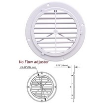 벤츄레이터 플라스틱 에어 벤트 인공 호흡기 그릴 커버 환기 RV 요트 트레일러 캐러밴 벽 천장 마운트, 07 Round 164mm No adj
