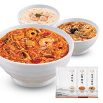 CS004 서울마님죽 낙지김치죽+삼선짬뽕죽+새우죽 set, 500g, 1세트