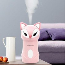 예쁜 여우 가습기 led usb 침실 무드등 소형가습기 자취템 탁상용가습기 무드등가습기, 여우가습기 펄화이트