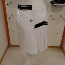 루이까스텔 22년 SS신상 봄여름 여성 38cm 솔리드 양옆 플리츠 스커트