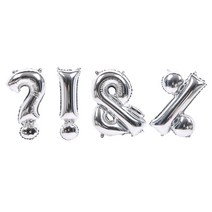 파티해 기호 은박풍선 (소) 골드, ?(물음표), 실버