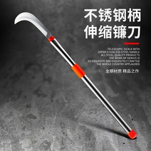 장대낫 긴낫 선 칡 넝쿨 벌초 잡초 수초 제거 가지치기 야외 장작 절단 스텐 잔디 깎기, 단품, 60도이상, 19cm, 1개