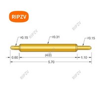 헬퍼스프링 포터2판스프링 포터2쇼바 직경 0.3mm 0.012 인치 (in) 맞춤형 소형 핀 포인트 스프링로드 커넥터 미니 전기 접점 양면, 100 Pieces