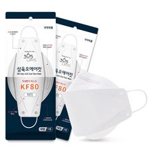 삼육오에어컷 미세먼지 마스크 KF80 3D타입 대형 화이트, 1개입, 100장