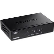 TRENDnet 5포트 기가비트 데스크탑 스위치 TEG-S51 RJ-45 포트 5개 10Gbps 스위칭 용량 팬리스 디자인 금속 인클로저 평생 보호 블랙, Switch