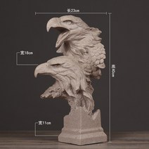 사무실책상인테리어 노르딕 띠 동물 수반 모델 하우스 소프트 장식품 서재 책상테이블 조소 현관 회소 A스윙 2595052930, 쌍두 수리