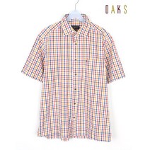 빈티지/ 닥스 반팔 남방/남성M/셔츠/체크/브랜드/4832a1