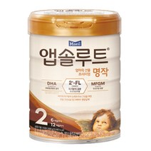 프리미엄 아기 분유 명작 2단계 800g 1캔 (6개월 ~ 12개월) POWDEREDMILK DHA HMO MFGM 아기 신생아 미만 분유 모유 구성성분, 본상품