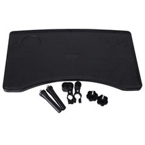 GHSHOP 이동성 장비 부속품 검정을 먹기를 위한 휠체어 무릎 쟁반 휴대용, 검은색, 다른, 1개