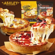 애슐리 피자 4판세트 시카고2 치즈케이크2