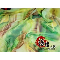 고급 양단 공단 한복 프리미엄 30D 프린트 시폰 원단