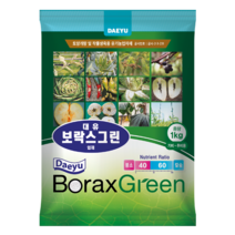 대유 보락스그린 배추 붕사 비료 입상 붕소 붕사 부족 고추 밑거름 추비 +자재스토어 장갑셋트, 1kg, 5개