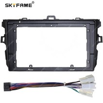 자동차 부품 skyfame car frame adapter for toyota corolla altis 2007-2011 android radio audio dash panel, 프레임 케이블(소)