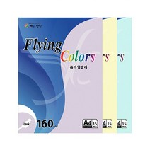 삼원 플라잉칼라Lark A4 160g 15매 칼라복사용지, 1