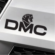 DMC 로고 데칼 스티커 기스 흠집 가리기 캐스퍼 그랜저 올뉴모닝 전동킥보드 뒷문 YF소나타 스쿠터 아반떼AD 찌그러진곳감추기 k3 쏘렌토MQ4 뒷범퍼, 1개, 중형 블랙
