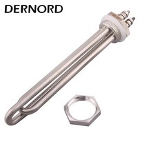 차량용 커피포트 12v 24v DERNORD 침수 DC 히터 1 "BSP DN25 나사 스레드 태양열 물 난방 요소 12V 60, 02 Locknut_05 600w