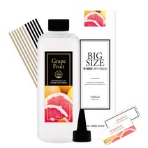 더허브샵 특대용량 리필오일 1000ml 12종향, 자몽, 1개