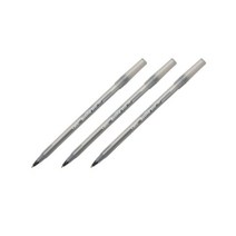 BIC 라운드 스틱 볼펜 1.0 검정색 청색 적색 빅볼펜 3입, 청색(낱개3개)