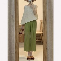 슬랙스 여자 팬츠 시원한 캐주얼 취향저격 바지 여름 플리츠 레자 풍기 리본 옆지퍼 아이보리 꽃 핫핑크 조거팬츠 플라워 와이드