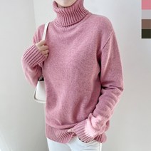 뉴뉴샵 여성용 보들보들 매력적인 디자인의 목폴라니트