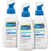 Cetaphil Gentle Foaming Cleanser 8 fl oz 세타필 젠틀 포밍 클렌저 237ml 3팩