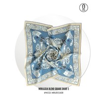 울실크 블랜드 스퀘어 스카프 3 Wool & Silk Blended Square SKARF 3 에르 쁘띠 사이즈