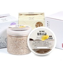 참건강마을 [3년묵은신안천일염] 함초 굵은 소금 - 300g [답례품 선물세트], 골드