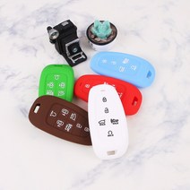 갓카 신형 투싼 NX4 풀체인지 5버튼 7버튼 실리콘 스마트키 차키 케이스 키링, 그린