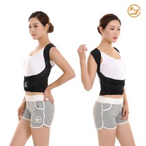 바른 자세 보정 밴드 자세보 정기 벨트 허리 어깨 체형 지지대, (01)바른자세보정밴드S