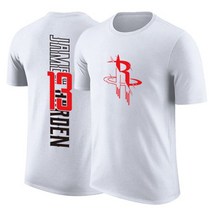 제임스 하든 13 휴스턴 로케츠 NBA 반팔 면 티 셔츠 농구 빅사이즈 커플 스웻 슈팅 져지 웜업 저지 유니폼