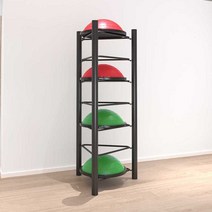보수볼 거치대 하프볼 보관 정리대 랙 피트니스 요가, 화이트 7겹