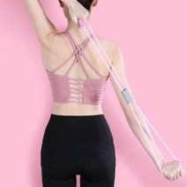 [홈트]여자 맨몸 운동 기구 로프 스트레칭 밴드 근력 홈트, 토마토상점 핑크