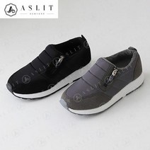 애슬릿(주얼리) [애슬릿] 안감 기모 여성 지퍼 슬립온 운동화