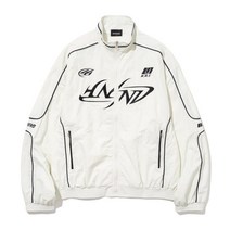 NOT4NERD Tribal Logo Nylon Racing Jacket - White
