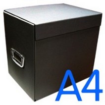 기타 바보사랑[로얄오피스]무지 제안서 박스 A4(검정)-검정손잡이 1set-5개, 검정손잡이, 색상:검정손잡이