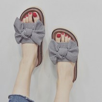 리본코사지 4.5cm 키높이 슬리퍼 실내화 실내 사무실 다소미얼