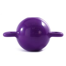 Beauty 필라테스 요가 몰드 아령 요가 피트니스 주전자 방울 양귀 손잡이 운동 기구입니다, 보라색 케틀벨 a2